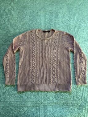 JEANNE PIERRE Light Pink Crewneck Sweater